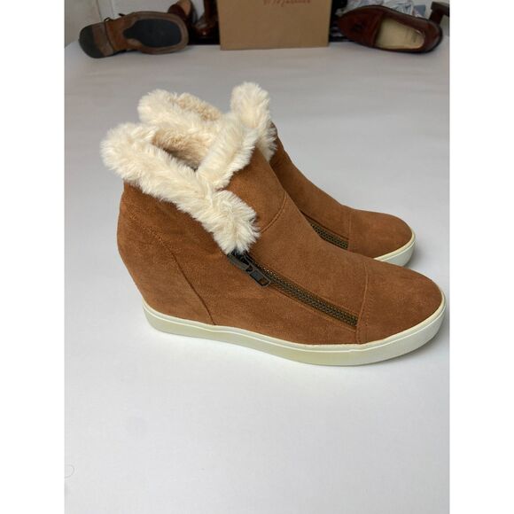 New in Box Coconuts Matisse Later Days Saddle Wedge Sneakers SZ 8.5 - Picture 7 of 10
